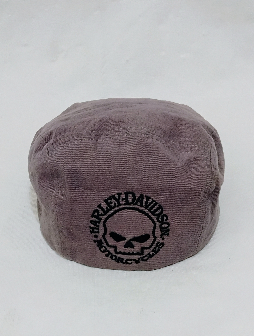 Men's Harley Davidson Willie G Skull Embroidered Newsboy Flat Cap Size XL